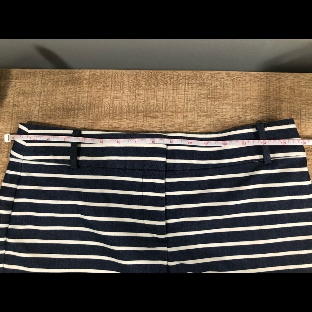 Ann Taylor LOFT Riviera Striped Shorts | Size 2 | Navy Resort Classic - Picture 5 of 16